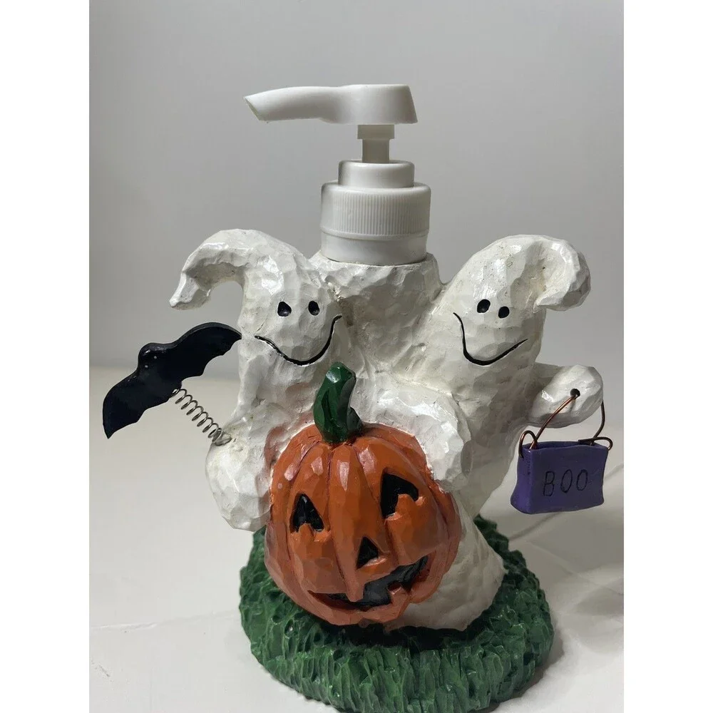 Pumpkin 🎃 Ghost 👻 Bathroom Soap Lotion Pump Dispenser - Celebrate Halloween